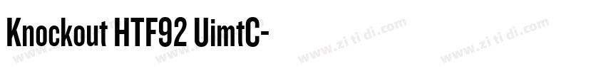 Knockout HTF92 UimtC字体转换
